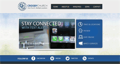 Desktop Screenshot of crosbychurch.com